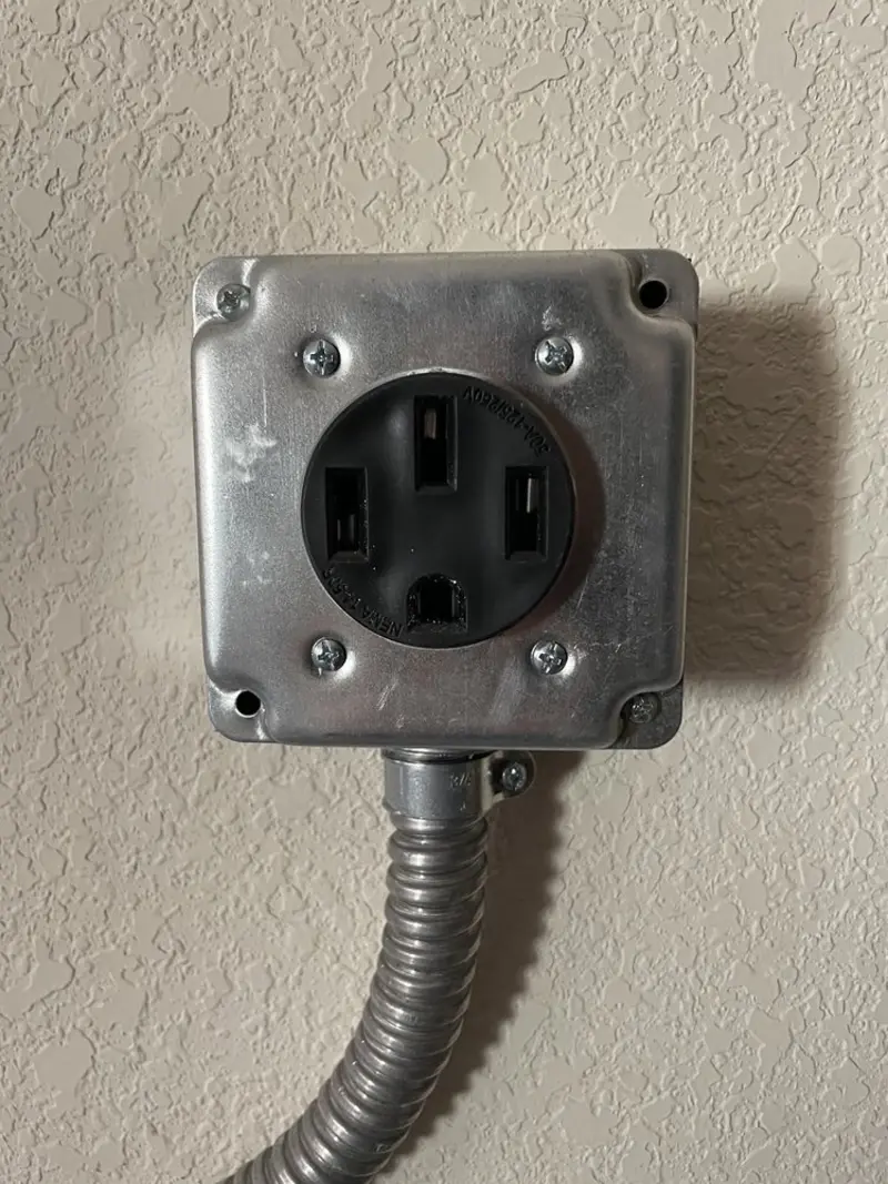 NEMA 14-50 outlet installed for Smart Home Electrical in Mitchell